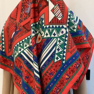 Hermes Scarf 90 Ors Bleus d’Afrique